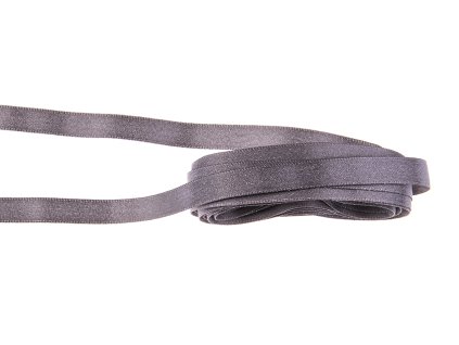 Satin ribbon gray 10mm / 5m