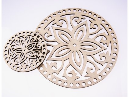 Dno - víko překližkové květina 1