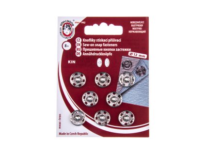 Knoflíky patenty přišívací 12 mm/8ks 1