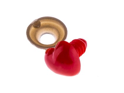 Little nose 12 mm red heart