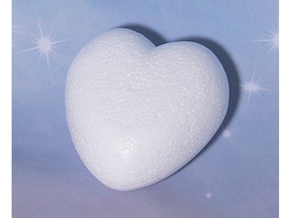 Styrofoam heart 80 mm