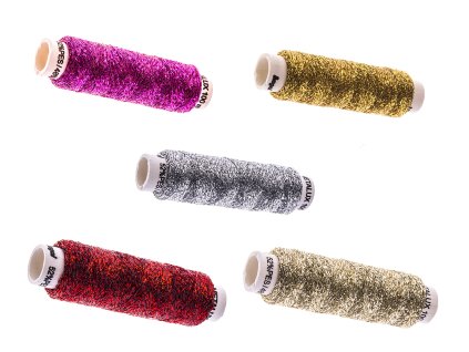 Nitě vyšívací lurexové 100 m 1