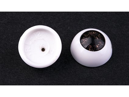 Očička s duhovkou 16mm varianta hnědá