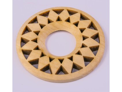 Wooden decoration sunflower 50 mm