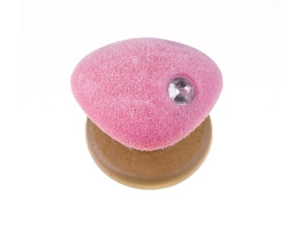 Little nose plush pink with stone 30mm
