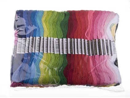 Haftowana bawełna MIX 100 szt