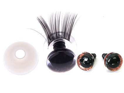 Očička s řasami 20 mm 3D