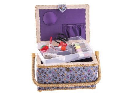 Sewing box 24x17,5x13 cm with accessories