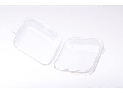 Plastic box 32x32mm transparent