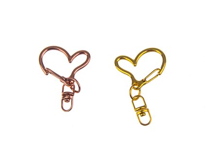 Karabina srdce 24x38mm 1