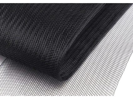 Millinery crinoline, width 8 cm, black