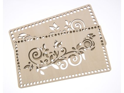 Dno - víko překližkové květina 1