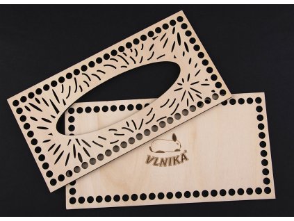 Set překližkový - dno a víko na kapesníky 25x13cm/6mm