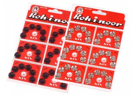 Knoflíky patenty přišívací 12,4 mm/6ks 1