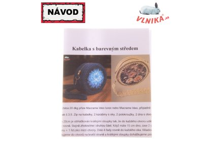 Návod na kabelku s farebným stredom