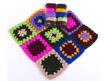 Yarn set mini balls MIX 10pcs