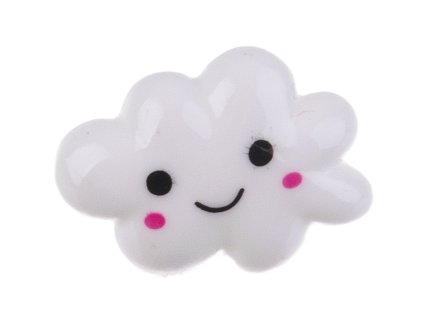 Plastikowy przycisk w kształcie chmurki