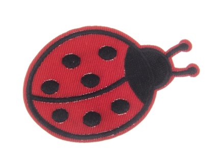 Iron-on patch ladybug 70x48 mm