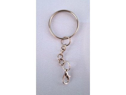 Ring with chain and carabiner