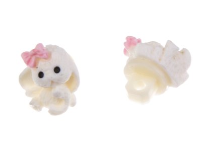 Plastic bunny button