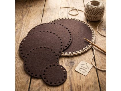 Dno filcové tmavě hnědé k