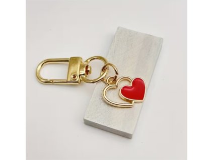 Karabina s přívěškem srdíčka