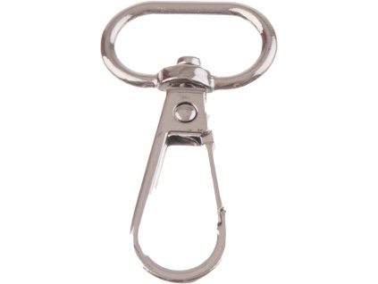 Karabina stříbrná 46x23mm