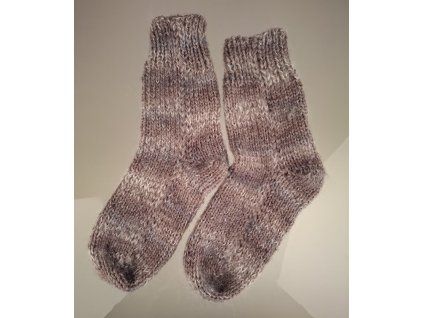 Knitted mohair socks