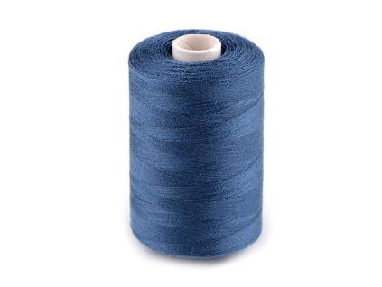 Nit pro overlock i klasické šití tm. modrá 100 m