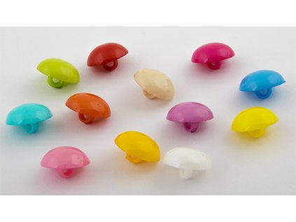Knoflík 18 mm lesklá pecka 1