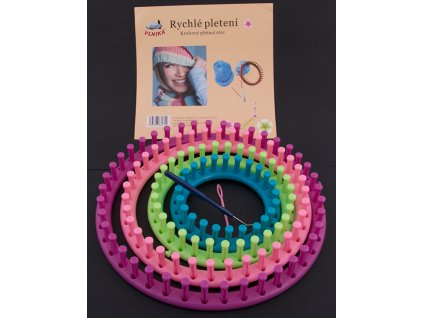 Circular knitting loom