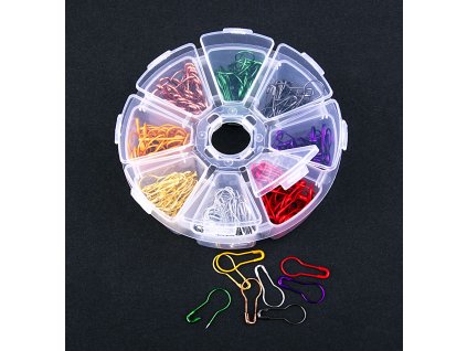 Set of auxiliary safety pins metal / package 320 pcs