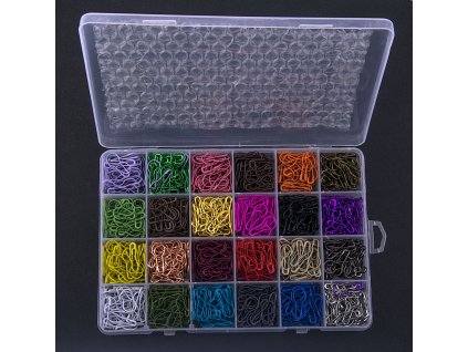 Set of auxiliary safety pins metal / package 1200 pcs