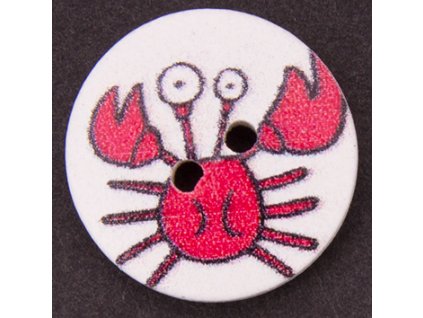 Button 18 mm crab