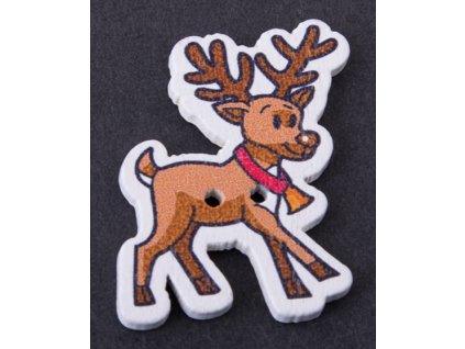 Button 35x25 mm Reindeer
