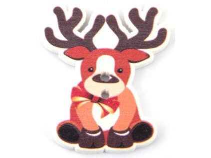 Button 35x29 mm Christmas