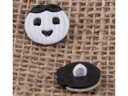 Button 17 mm pumpkin