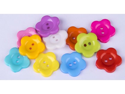 Knoflík 22 mm kytka
