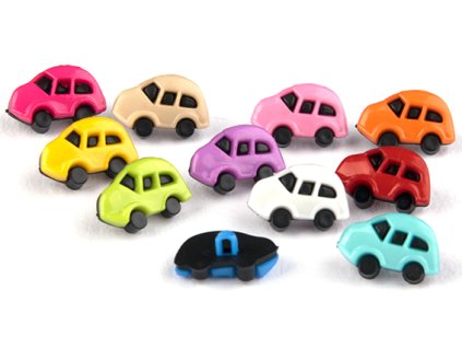 Knoflík 11x17 mm autíčko