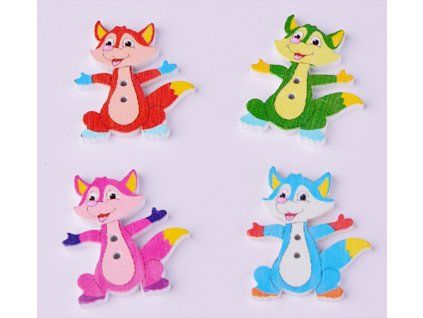 Button 29x33 fox MIX