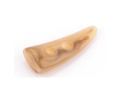 Button 30 mm  horn brown-beige