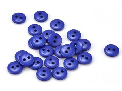 Knoflík 9 mm malý dvoudírkový