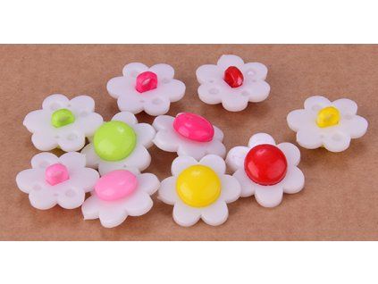 Knoflík 22 mm květ 1