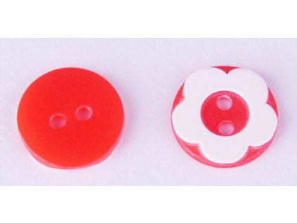 Knoflík 13 mm kytička 1