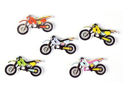 Button 30x20 motorbike MIX
