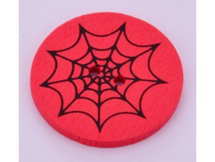 Button 30 mm pavučina