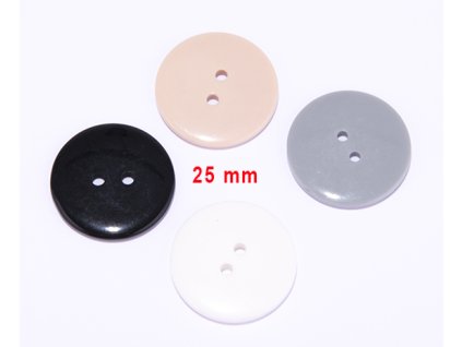 Knoflík 25 mm lesklý 1