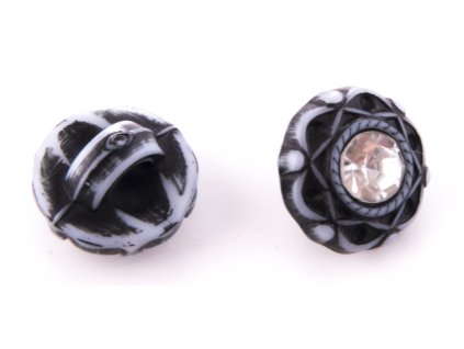 Gombík plastový s kamienkom12 mm