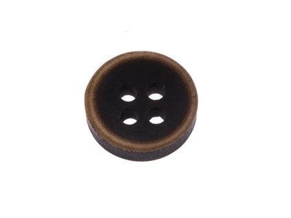 Knoflík 11 mm plastový hnědý ADOS