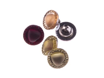 Knoflík 11,5 mm plastový 3D vzor 1